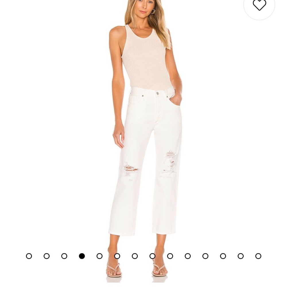 Citizens of Humanity Emery High Rise Relaxed Crop Jean in Moonstone
